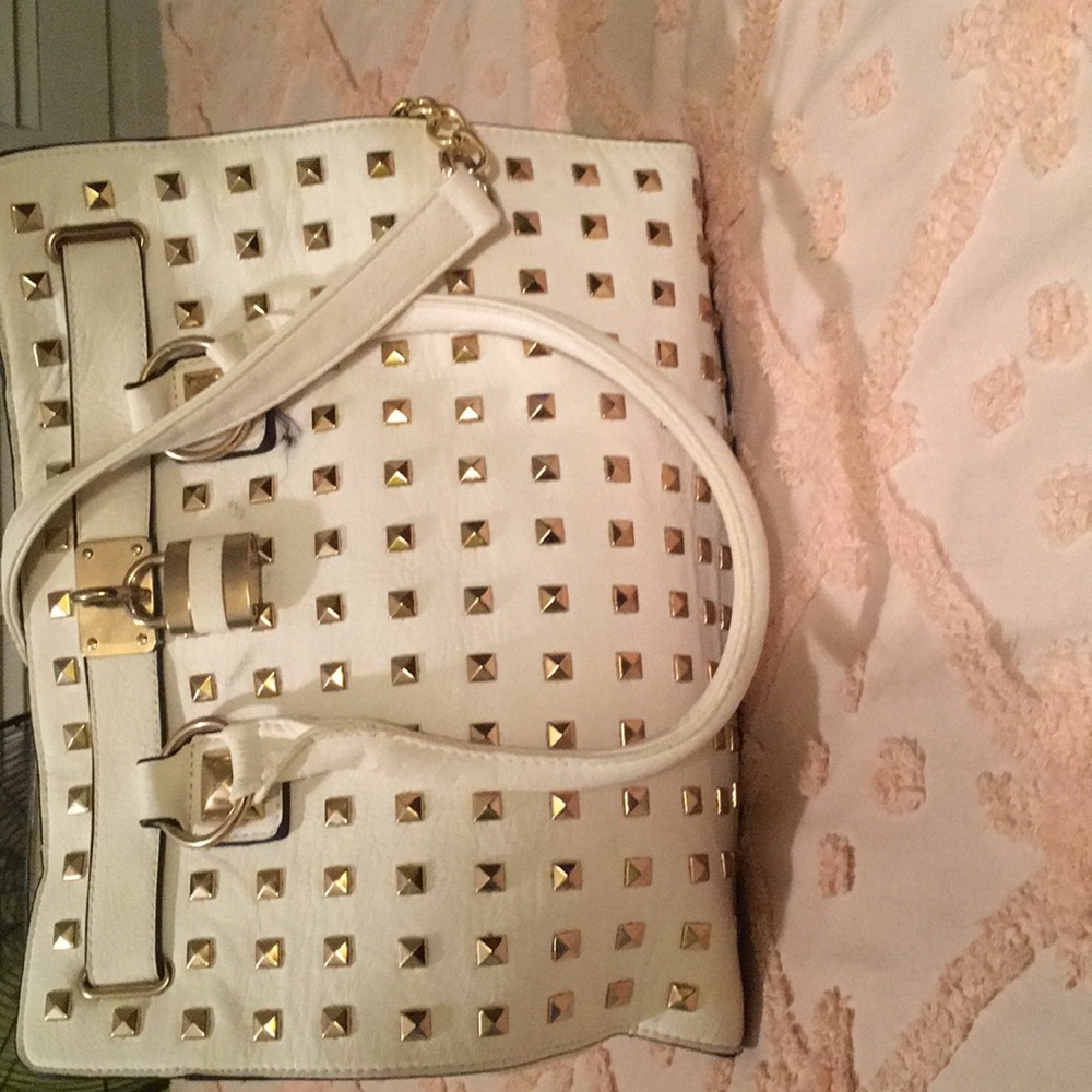 White Leather purse